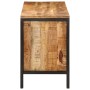 Banco zapatero de madera maciza de mango rugosa 110x35x51 cm de , Zapateros y organizadores de calzado - Ref: Foro24-358508, ...