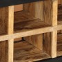 Banco zapatero de madera maciza de mango rugosa 110x35x51 cm de , Zapateros y organizadores de calzado - Ref: Foro24-358508, ...