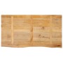 Tablero de mesa borde natural madera maciza mango 110x60x2,5 cm de , Tableros para mesas - Ref: Foro24-370455, Precio: 75,20 ...