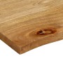 Massivholz-Tischplatte mit natürlicher Kante aus Mangoholz 110x60x2,5 cm von , Tischplatten - Ref: Foro24-370455, Preis: 74,9...