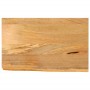 Solid mango wood natural edge table top 60x30x3.8 cm by , Table tops - Ref: Foro24-370476, Price: 29,11 €, Discount: %