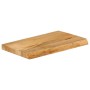 Solid mango wood natural edge table top 60x30x3.8 cm by , Table tops - Ref: Foro24-370476, Price: 29,11 €, Discount: %