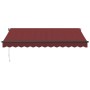 Manual retractable awning in burgundy color, 350x250 cm. by , Awnings - Ref: Foro24-3215334, Price: 256,44 €, Discount: %