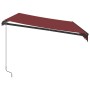 Manual retractable awning in burgundy color, 350x250 cm. by , Awnings - Ref: Foro24-3215334, Price: 256,44 €, Discount: %