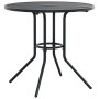 Round anthracite grey steel patio table Ø80x72.5 cm by , Garden tables - Ref: Foro24-4009263, Price: 99,99 €, Discount: %