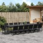 Gartensitzgruppe, 17-teilig, in Schwarz aus Textilene. von , Gartensets - Ref: Foro24-3295127, Preis: 764,12 €, Rabatt: %