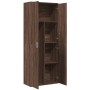 Hoher Schrank aus braunem Eichenfurnierholz 70x35x180 cm. von , Schließfächer und Lagerschränke - Ref: Foro24-3276664, Preis:...