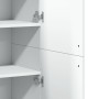 Hoher Schrank aus weißem Ingenieurholz 80x35x180 cm von , Schließfächer und Lagerschränke - Ref: Foro24-3276651, Preis: 159,3...