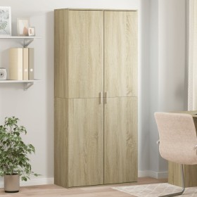 Hoher Schrank aus Sonoma-Eichen-Ingenieurholz 80x35x180 cm. von , Schließfächer und Lagerschränke - Ref: Foro24-3276653, Prei...