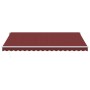 Manual retractable awning in burgundy color, 450x350 cm. by , Awnings - Ref: Foro24-3214986, Price: 369,99 €, Discount: %