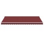 Manual retractable awning in burgundy, 500x350 cm. by , Awnings - Ref: Foro24-3214990, Price: 429,99 €, Discount: %