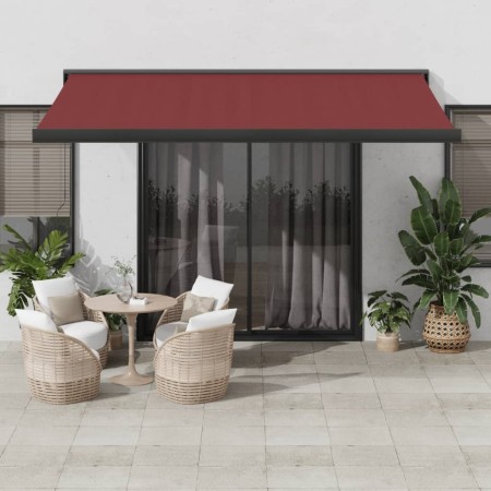 Toldo retráctil manual burdeos 400x300 cm de , Toldos - Ref: Foro24-3215320, Precio: 500,65 €, Descuento: %