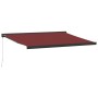 Toldo retráctil manual burdeos 400x300 cm de , Toldos - Ref: Foro24-3215320, Precio: 500,65 €, Descuento: %