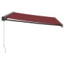 Toldo retráctil manual burdeos 400x300 cm de , Toldos - Ref: Foro24-3215320, Precio: 500,65 €, Descuento: %