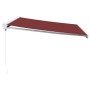 Toldo retráctil manual burdeos 400x300 cm de , Toldos - Ref: Foro24-3215315, Precio: 921,85 €, Descuento: %