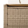 Double sun lounger with beige synthetic rattan cushions by , Loungers - Ref: Foro24-368632, Price: 274,84 €, Discount: %