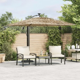 Garden umbrella with brown steel pole 246x246x230 cm by , Umbrellas - Ref: Foro24-4005074, Price: 152,99 €, Discount: %