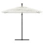 Garden umbrella with white steel pole 269x269x235 cm by , Umbrellas - Ref: Foro24-4005081, Price: 128,39 €, Discount: %