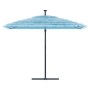 Garden umbrella with blue steel pole 290x290x238 cm by , Umbrellas - Ref: Foro24-4005083, Price: 132,63 €, Discount: %