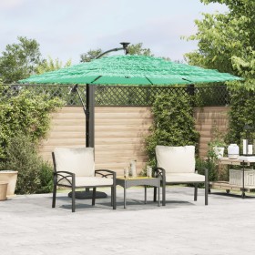 Garden umbrella with green steel pole 246x246x230 cm by , Umbrellas - Ref: Foro24-4005076, Price: 152,42 €, Discount: %