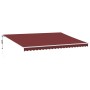 Toldo retráctil automático burdeos 500x300 cm de , Toldos - Ref: Foro24-3310193, Precio: 465,93 €, Descuento: %