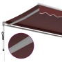 Automatic retractable burgundy awning 500x300 cm by , Awnings - Ref: Foro24-3310193, Price: 465,99 €, Discount: %