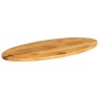 Oval solid mango wood table top 90x40x3.8 cm by , Table tops - Ref: Foro24-370869, Price: 55,18 €, Discount: %