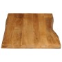 Solid mango wood natural edge table top 100x60x2.5 cm by , Table tops - Ref: Foro24-370766, Price: 86,37 €, Discount: %