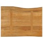 Solid mango wood natural edge table top 70x60x3.8 cm by , Table tops - Ref: Foro24-370787, Price: 76,34 €, Discount: %