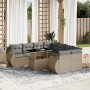 9-piece garden sofa set with beige synthetic rattan cushions by , Garden sets - Ref: Foro24-3268429, Price: 683,05 €, Discoun...