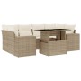 Set sofás de jardín 7 piezas y cojines ratán sintético beige de , Conjuntos de jardín - Ref: Foro24-3269018, Precio: 641,32 €...