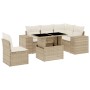 Garden sofa set with 6-piece synthetic rattan beige cushions by , Garden sets - Ref: Foro24-3269168, Price: 591,00 €, Discoun...