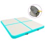 Aufblasbare Gymnastikmatte und Pumpe aus grünem PVC, 200 x 200 x 15 cm von vidaXL, Pilates und Yogamatten - Ref: Foro24-92699...