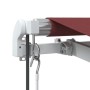 Toldo retráctil automático con luces LED burdeos 350x250 cm de , Toldos - Ref: Foro24-3214973, Precio: 472,86 €, Descuento: %