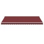 Manual retractable awning with LED lights burgundy 500x300 cm by , Awnings - Ref: Foro24-3214978, Price: 408,12 €, Discount: %