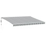 Toldo retráctil automático gris antracita y blanco 450x300 cm de , Toldos - Ref: Foro24-3310234, Precio: 365,57 €, Descuento: %