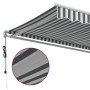 Toldo retráctil automático gris antracita y blanco 450x300 cm de , Toldos - Ref: Foro24-3310234, Precio: 365,57 €, Descuento: %