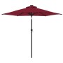 Garden umbrella with burgundy steel pole 225x225x212 cm by , Umbrellas - Ref: Foro24-4005062, Price: 54,93 €, Discount: %