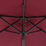 Garden umbrella with burgundy steel pole 225x225x212 cm by , Umbrellas - Ref: Foro24-4005062, Price: 54,93 €, Discount: %