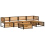 Garden sofa set with 6 pieces, solid acacia wood, and cushions. by , Garden sets - Ref: Foro24-3214881, Price: 714,07 €, Disc...