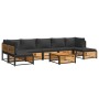 Garden sofa set with 8 pieces, solid acacia wood, and cushions. by , Garden sets - Ref: Foro24-3214904, Price: 1,00 €, Discou...