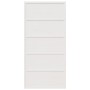 Puerta de granero madera maciza pino blanca 100x208 cm de , Puertas - Ref: Foro24-850630, Precio: 138,71 €, Descuento: %