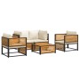 Garden sofa set with 5 pieces, solid acacia wood, and cushions. by , Garden sets - Ref: Foro24-3214919, Price: 668,74 €, Disc...