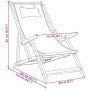 Folding beach chairs, 2 units, taupe fabric and solid wood by , Garden chairs - Ref: Foro24-3214488, Price: 119,99 €, Discoun...