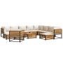 Gartensofa-Set mit 12-teiligen massiven Akazienholz-Kissen. von , Gartensets - Ref: Foro24-3214925, Preis: 1,00 €, Rabatt: %