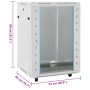 Server-Rack mit drehbaren Beinen 15U 19" IP20 53x40x80cm von , Netzwerkspeichersysteme - Ref: Foro24-30265, Preis: 159,14 €, ...