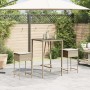 Kitchen stools with 2 synthetic rattan beige cushions by , Garden chairs - Ref: Foro24-368321, Price: 91,06 €, Discount: %