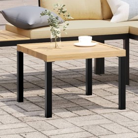 Garden table, black powder-coated steel, 55x55x39.5 cm by , Garden tables - Ref: Foro24-4008568, Price: 50,99 €, Discount: %