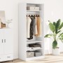 Weißer Schrank aus Holzwerkstoff 80x50x200 cm von , Kleiderschränke - Ref: Foro24-3307693, Preis: 169,29 €, Rabatt: %