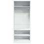 Weißer Schrank aus Holzwerkstoff 80x50x200 cm von , Kleiderschränke - Ref: Foro24-3307693, Preis: 169,29 €, Rabatt: %